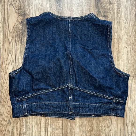 NEW! Zara Dark Denim TRF Vest - Picture 13 of 13
